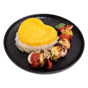 چلو جوجه کباب حلزونی